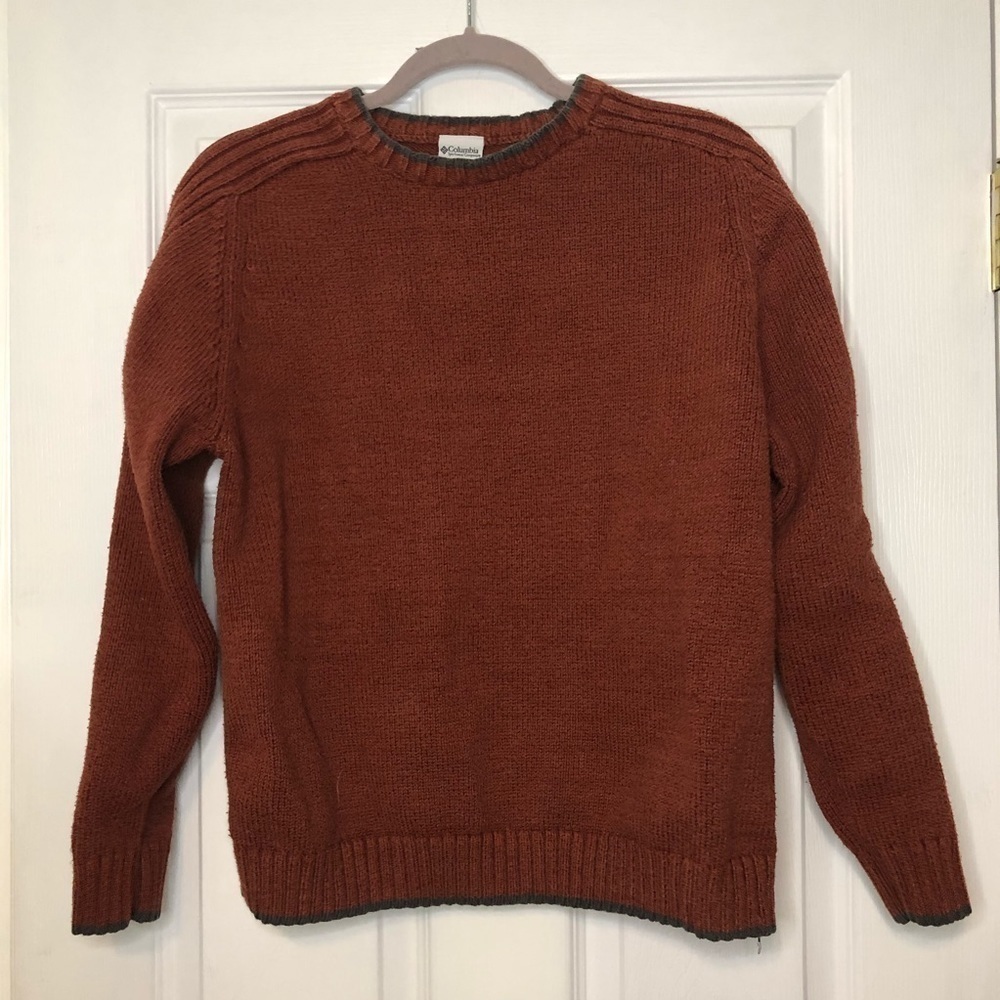 𝅺COLUMBIA Burnt Orange Cotton Sweater